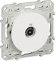 Розетка TV Оконечная без рамки Schneider Electric Odace 1-м. белый картинка